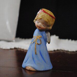 Vintage 1978 Jasco Bashful Belle Figurine Bell Bisque Porcelain